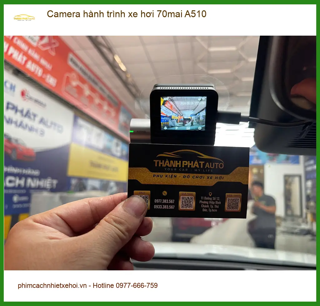 Anh Khôi lắp Camera hành trình xe hơi 70mai A510 cho Honda CRV tại Cần Giờ ảnh thực tế 4