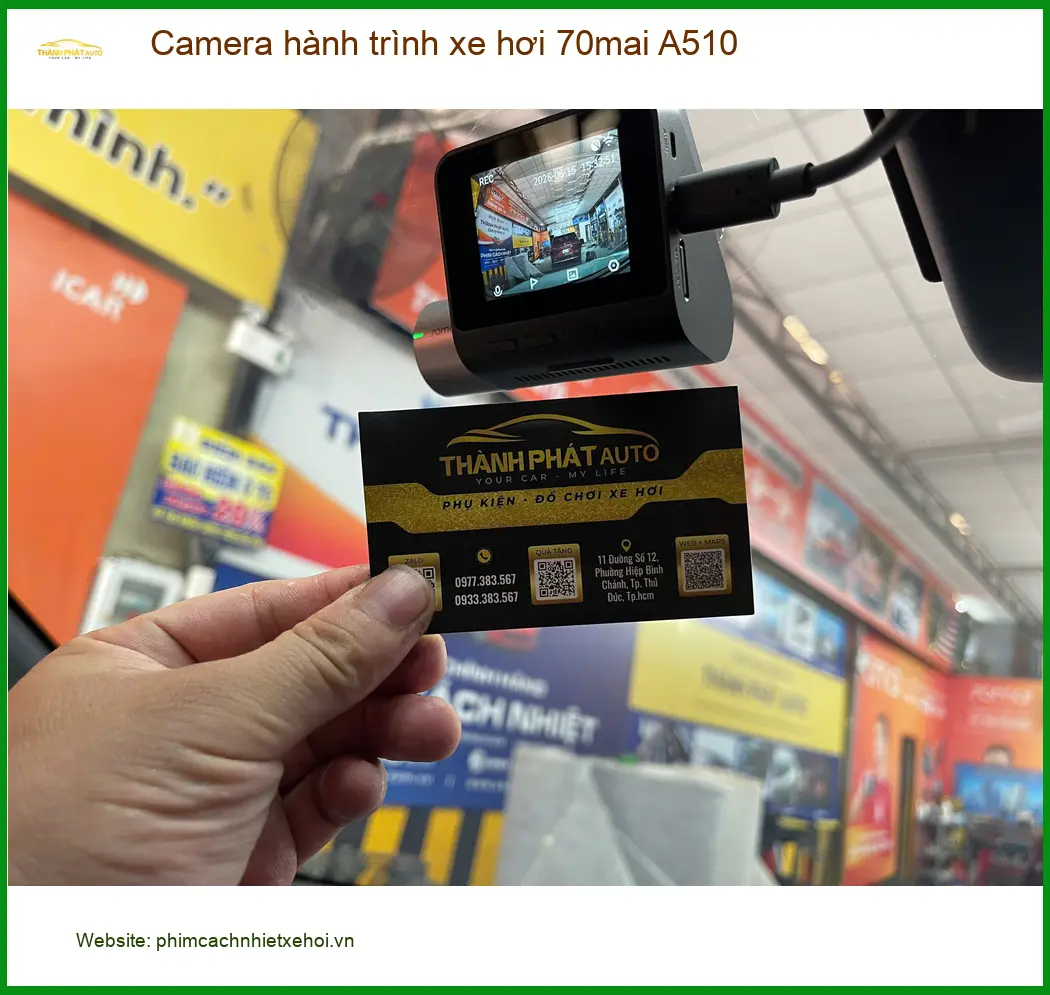 Chị Thủy lắp Camera hành trình 70mai A510 cho Mazda CX-5 tại Quận 2 ảnh thực tế 4