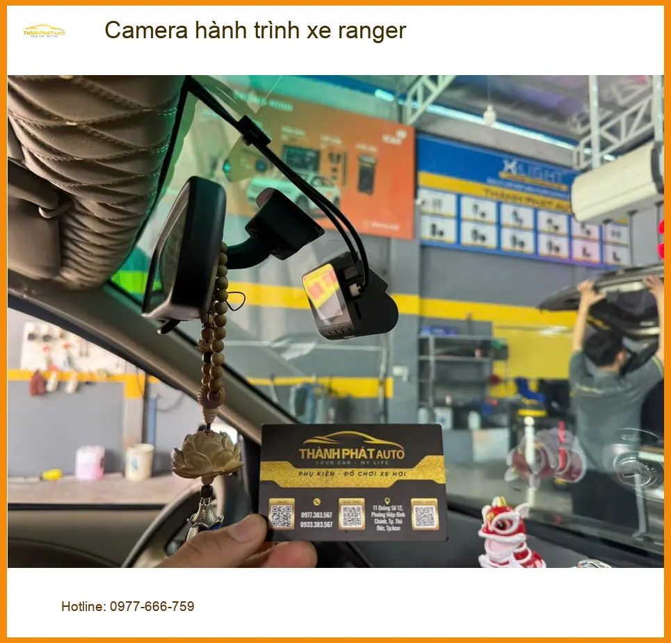 Anh Khải lắp camera hành trình xe Ranger tại Quận 5 để hành trình an toàn hơn ảnh thực tế 4