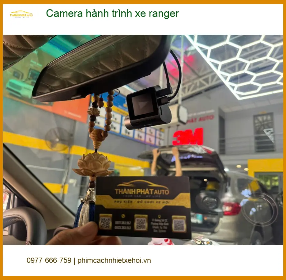 Chú Minh lắp camera hành trình Ford Ranger tại Bình Chánh để an tâm di chuyển xa