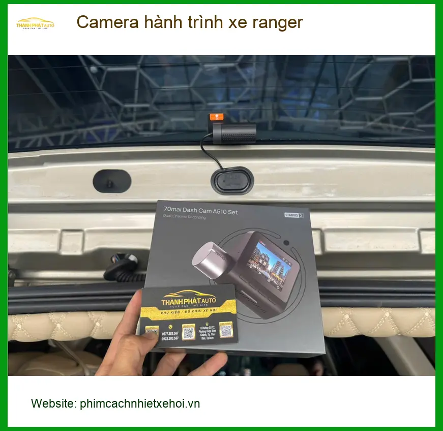Chú Minh lắp camera hành trình Ford Ranger tại Bình Chánh để an tâm di chuyển xa ảnh thực tế 3