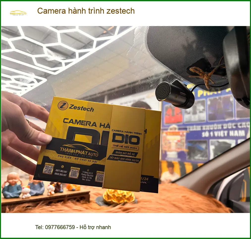 Chú Tấn lắp Camera hành trình Zestech cho Hyundai SantaFe tại Quận 2 ảnh thực tế 2