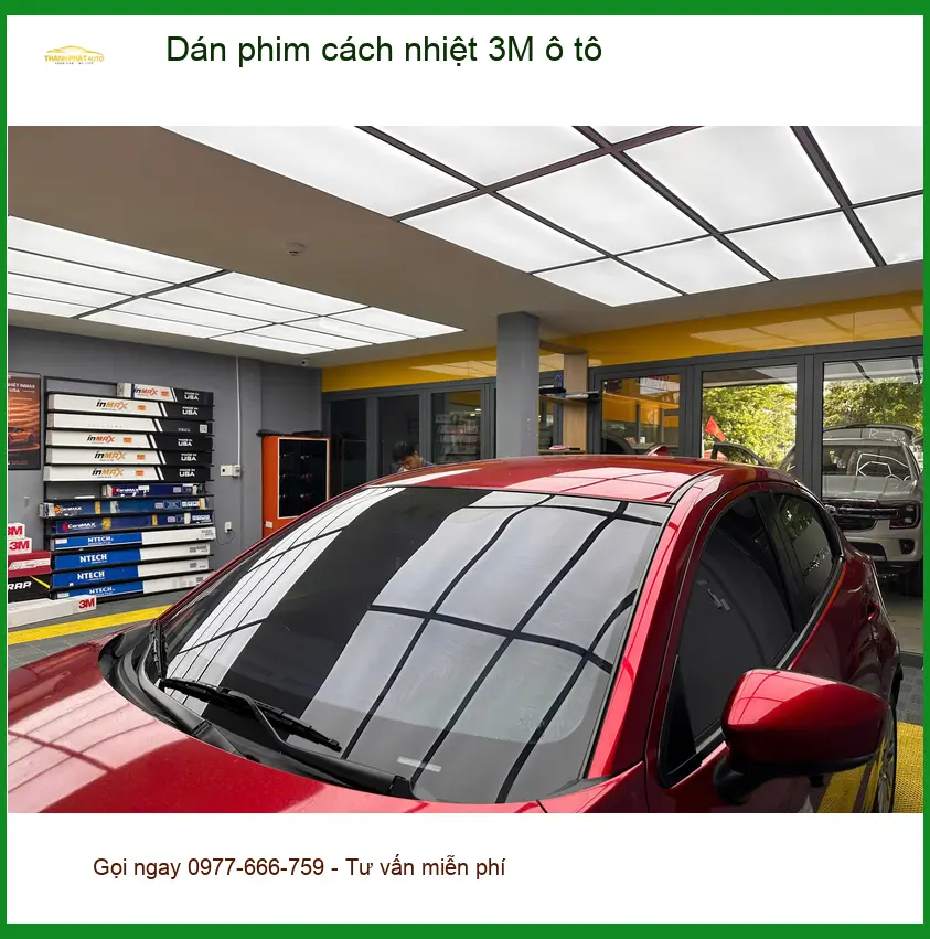 Anh Quang dán phim cách nhiệt 3M ô tô Hyundai Accent tại Quận 7 để chống nóng hiệu quả ảnh thực tế 5