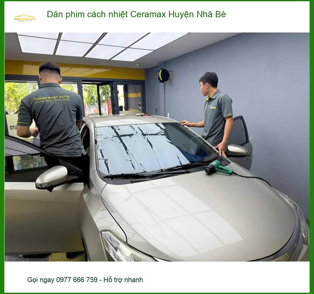 Địa Chỉ Dán Phim Cách Nhiệt Ô Tô Ceramax Huyện Nhà Bè - Giá Tốt TPHCM