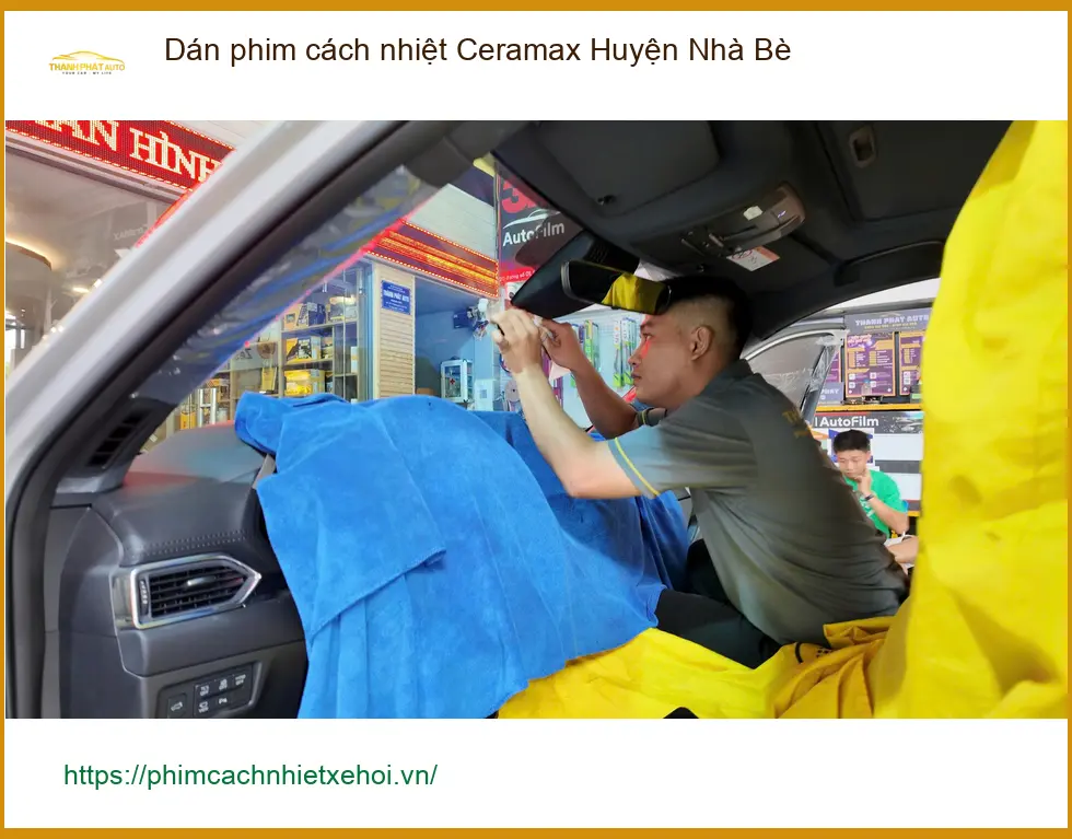 Địa Chỉ Dán Phim Cách Nhiệt Ô Tô Ceramax Huyện Nhà Bè - Giá Tốt TPHCM ảnh thực tế 2