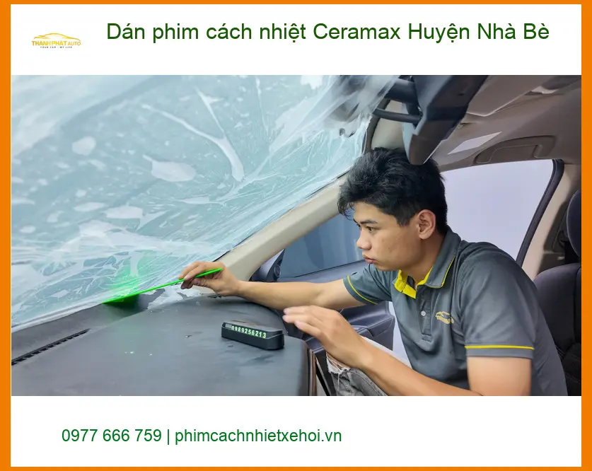 Địa Chỉ Dán Phim Cách Nhiệt Ô Tô Ceramax Huyện Nhà Bè - Giá Tốt TPHCM ảnh thực tế 3