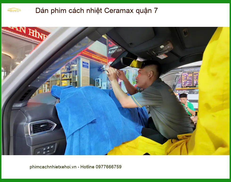 Trung Tâm Dán Phim Cách Nhiệt Ô Tô Ceramax quận 7 - Lắp Đặt Uy Tín TPHCM ảnh thực tế 2