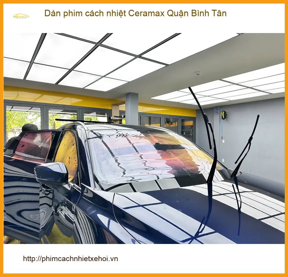 Nơi Dán Phim Cách Nhiệt Ceramax Ô Tô Quận Bình Tân - Thi Công Chuyên Nghiệp ảnh thực tế 2