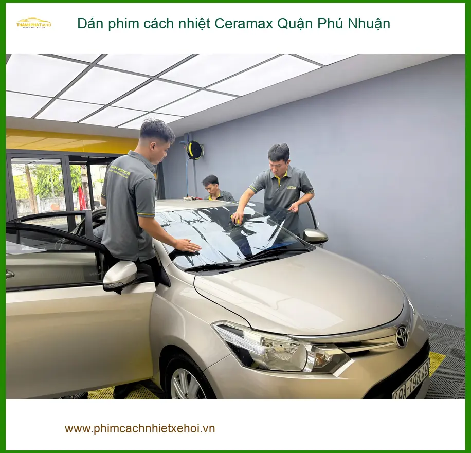 Nơi Dán Phim Cách Nhiệt Ô Tô phim cách nhiệt Ceramax Quận Phú Nhuận - Giá Tốt TPHCM