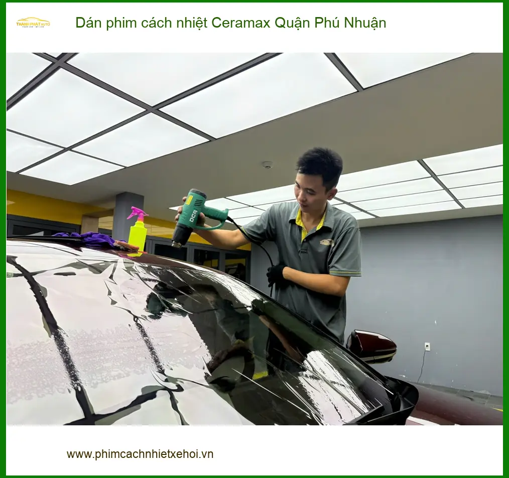 Nơi Dán Phim Cách Nhiệt Ô Tô phim cách nhiệt Ceramax Quận Phú Nhuận - Giá Tốt TPHCM ảnh thực tế 2