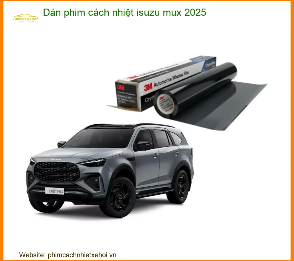 Dán Phim Cách Nhiệt Isuzu MU-X 2025 - Địa Chỉ Lắp Đặt Chính Hãng TPHCM