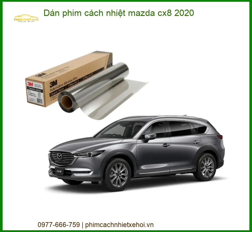 Dán Phim Cách Nhiệt Mazda CX8 2020 - Trung Tâm Thi Công Uy Tín TPHCM