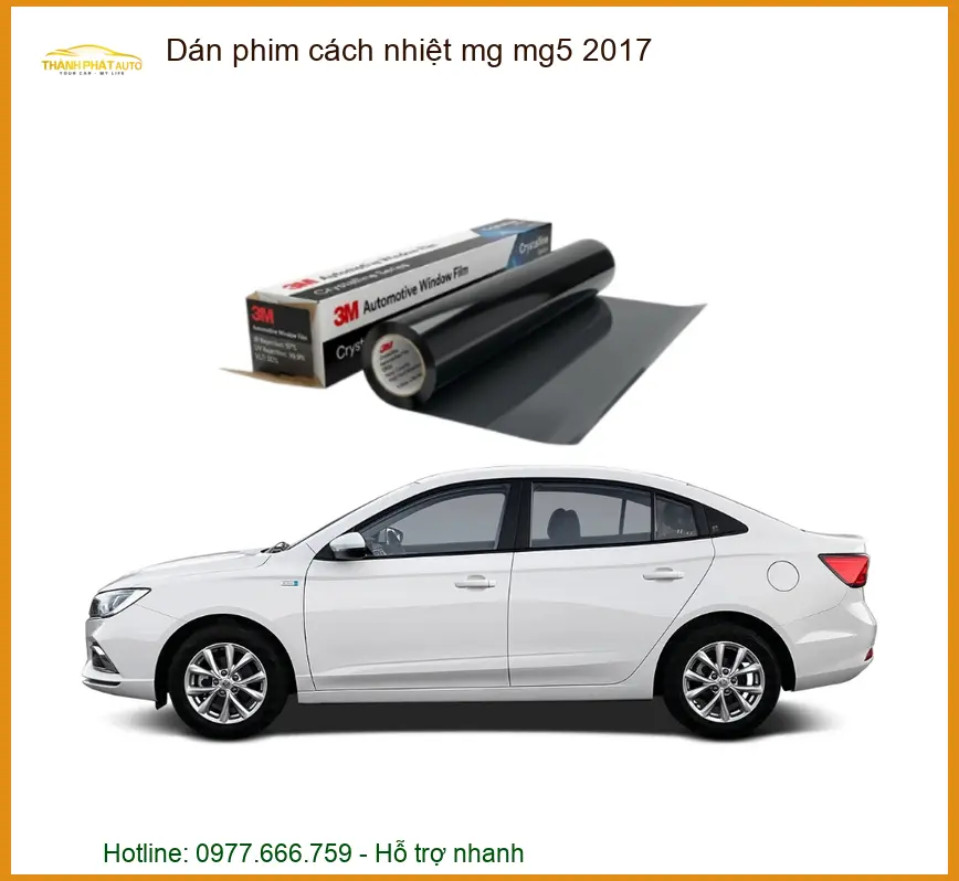 Dán phim cách nhiệt MG MG5 2017 - Trung Tâm Lắp Đặt Uy Tín TPHCM
