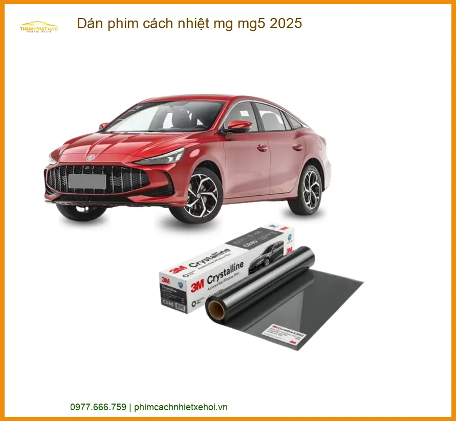 Dán phim cách nhiệt ô tô MG MG5 2025 - Trung Tâm Gắn Chính Hãng Giá Tốt TPHCM