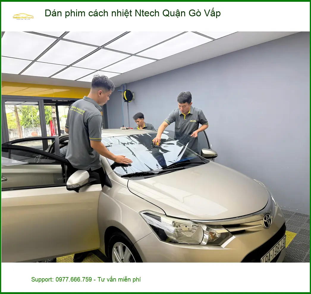 Nơi Dán Phim Cách Nhiệt Ô Tô Ntech Quận Gò Vấp - Giá Tốt TPHCM ảnh thực tế 3