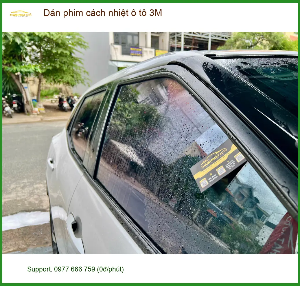 Anh Kiên dán phim cách nhiệt 3M cho Hyundai Accent chuẩn bị nắng gắt Gò Vấp ảnh thực tế 3