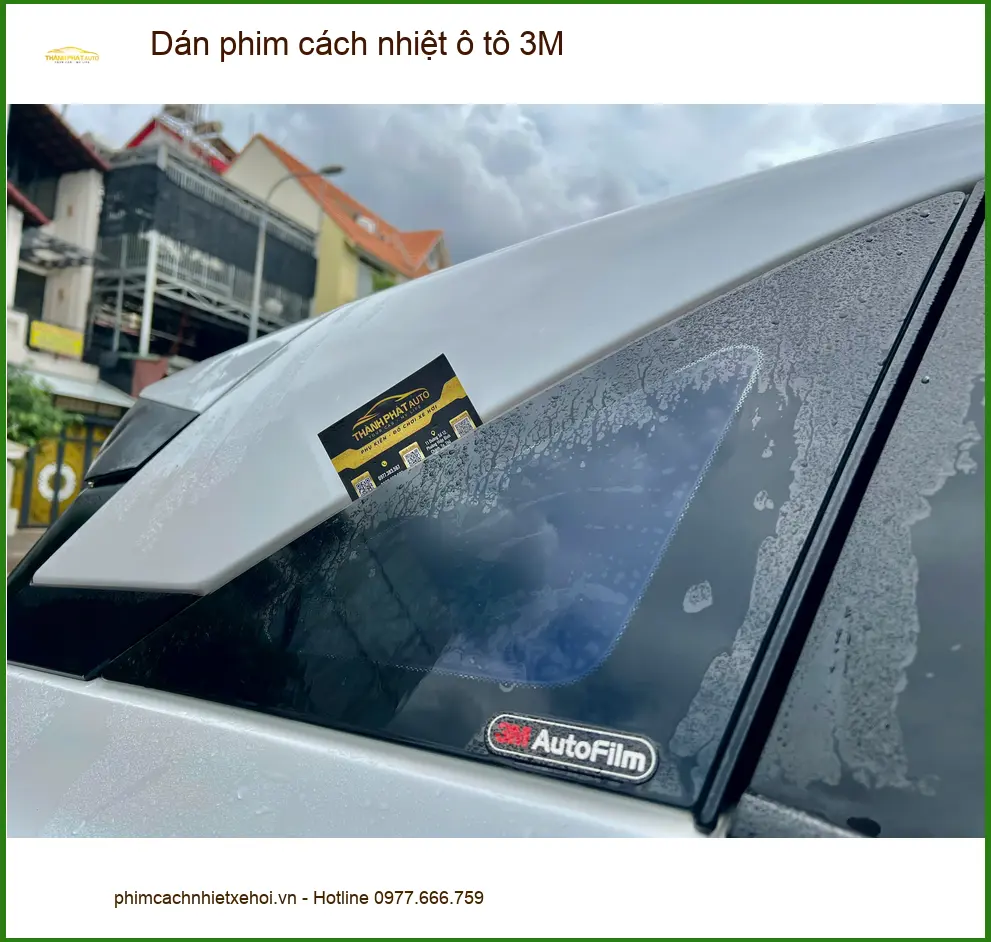 Anh Khải dán phim cách nhiệt ô tô 3M cho Honda CRV tại Hóc Môn chống nóng hiệu quả ảnh thực tế 4