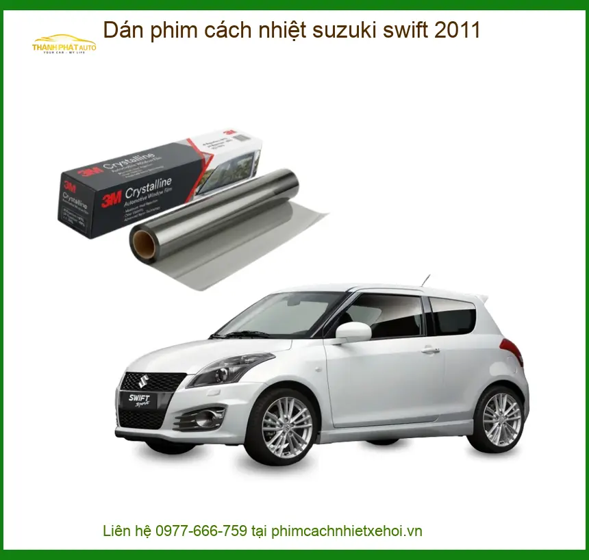 Phim Cách Nhiệt Suzuki Swift 2011 - Trung Tâm Thi Công Chính Hãng TPHCM