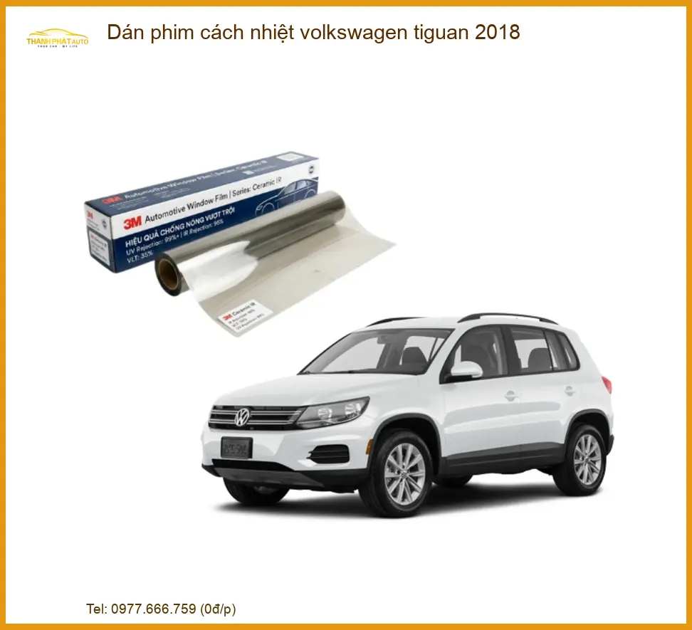 Dán phim cách nhiệt Volkswagen Tiguan 2018 - Địa Chỉ Lắp Đặt Uy Tín TPHCM