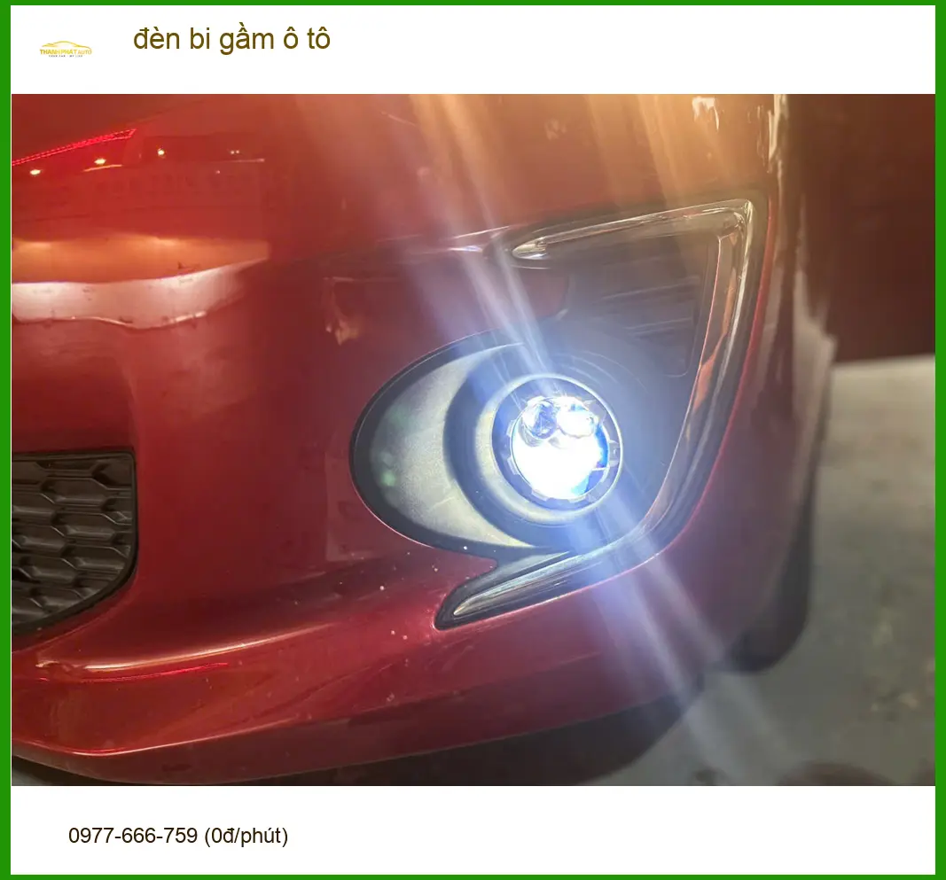 Chị Thảo độ đèn bi gầm ô tô Mazda CX-5 tại Quận 6 vì đèn zin yếu