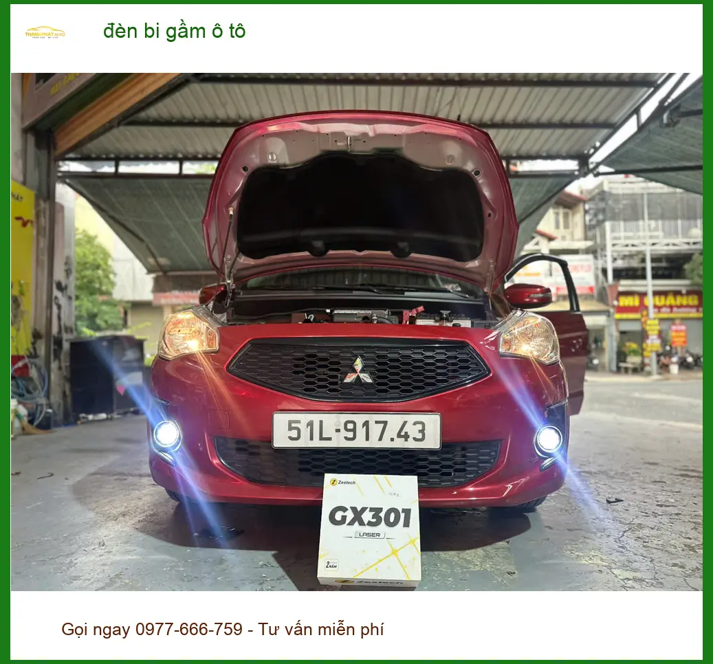 Anh Duy độ đèn bi gầm ô tô Kia Sonet tại Quận 7 để cải thiện tầm nhìn ban đêm ảnh thực tế 2