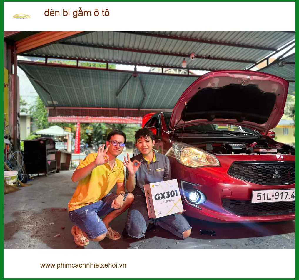 Chị Thảo độ đèn bi gầm ô tô Mazda CX-5 tại Quận 6 vì đèn zin yếu ảnh thực tế 3