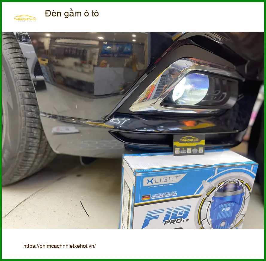 Chị Vân lắp đèn gầm Hyundai Santa Fe đi đường tối nhiều ổ gà Gò Vấp. ảnh thực tế 4