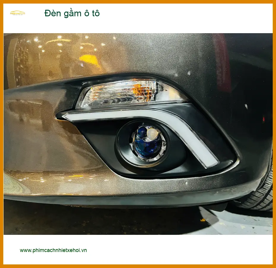Chú Tấn nâng cấp đèn gầm ô tô Mitsubishi Attrage vì đèn zin quá yếu khi đi đường Cần Giờ tối