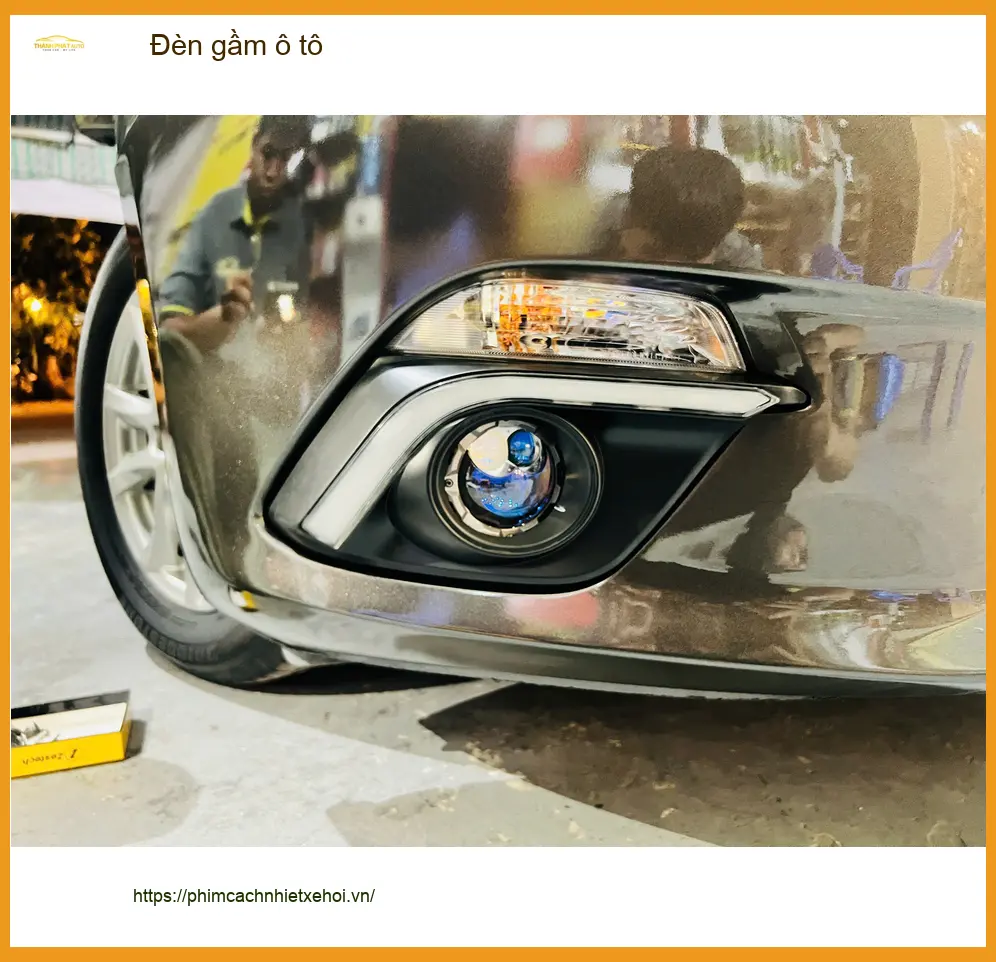 Chú Tấn nâng cấp đèn gầm ô tô Mitsubishi Attrage vì đèn zin quá yếu khi đi đường Cần Giờ tối ảnh thực tế 3