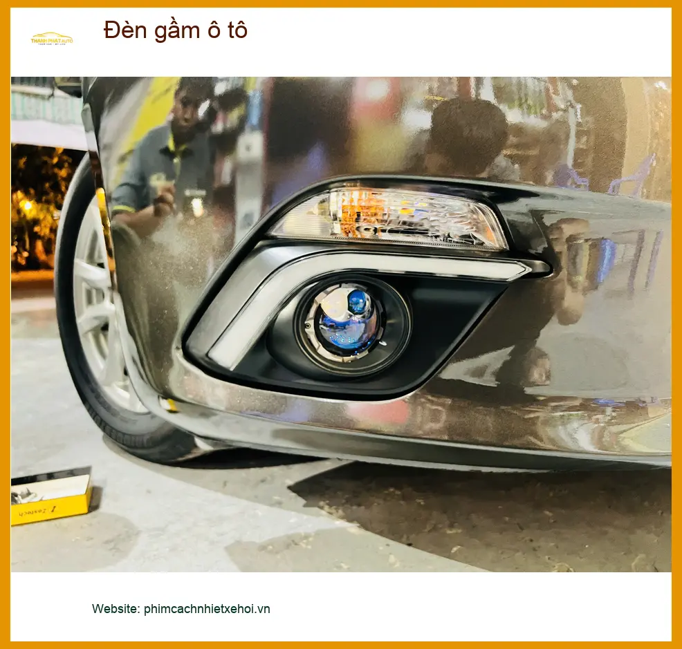 Anh Khải lắp đèn gầm ô tô cho Toyota Camry tại Quận 6 để cải thiện tầm nhìn ban đêm ảnh thực tế 4