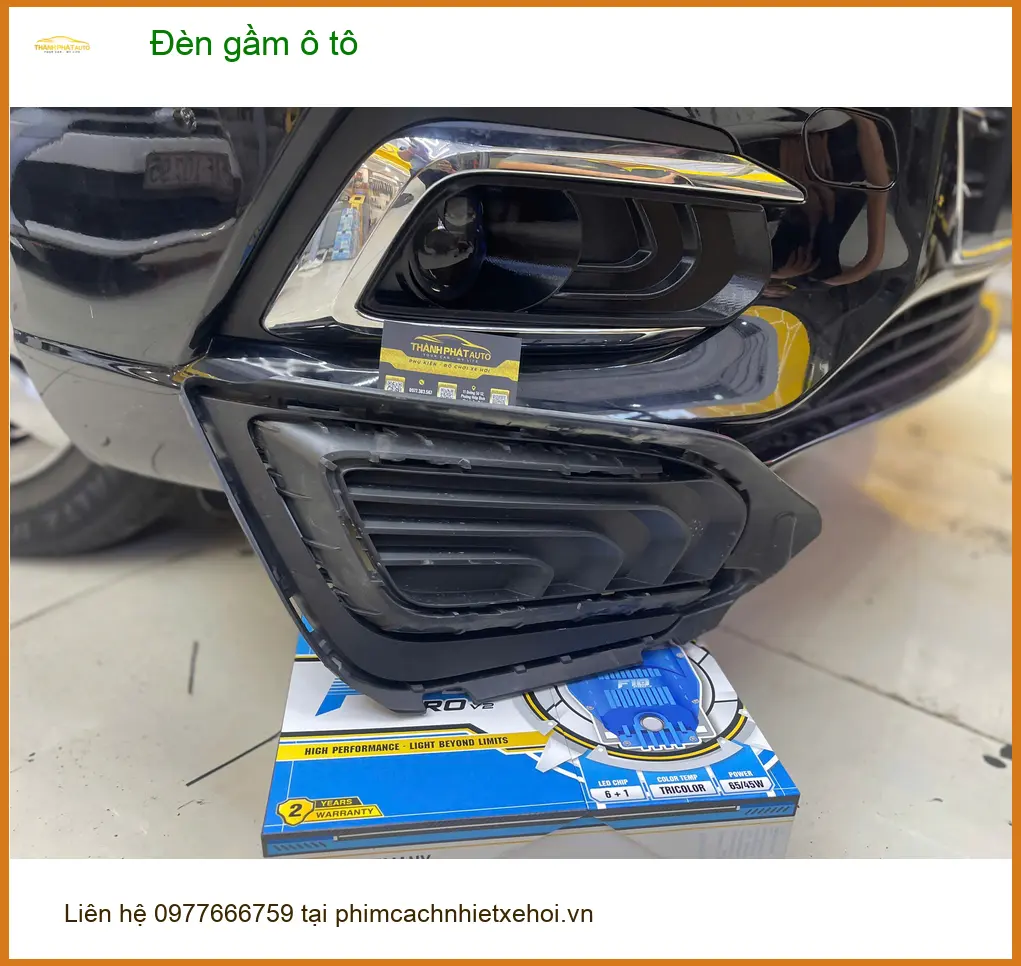 Anh Khang lắp đèn gầm ô tô cho Suzuki XL7 tại Quận 12 vì đèn zin yếu khi đi đường tối ảnh thực tế 4