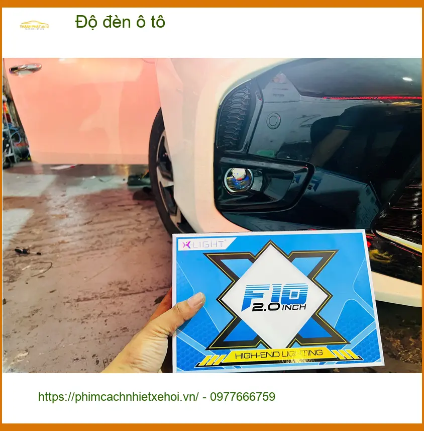 Chú Tấn độ đèn ô tô cho Toyota Vios vì đèn zin quá tối khi đi đêm ở Bình Chánh ảnh thực tế 3