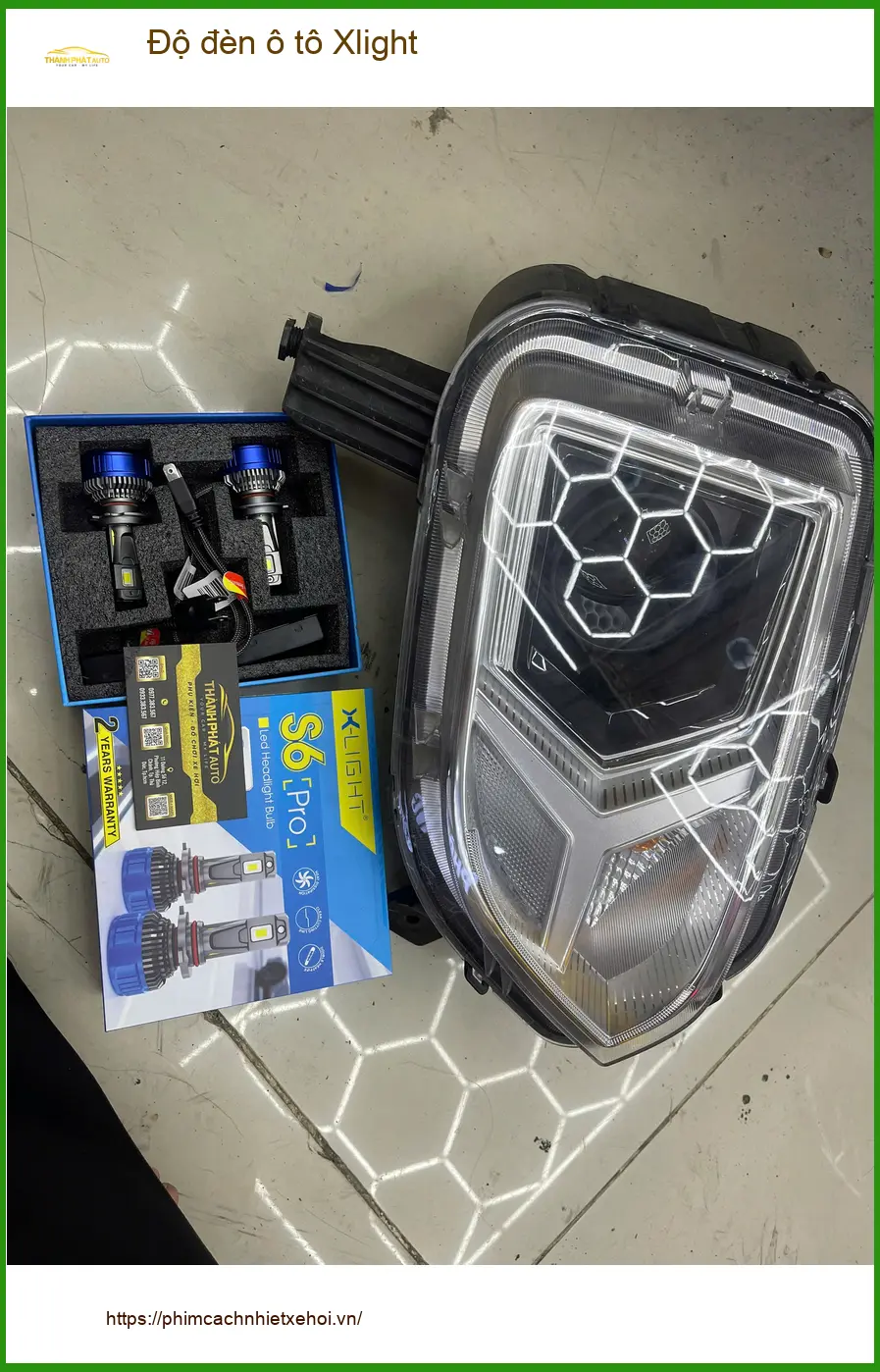 Anh Quang Minh độ đèn ô tô Xlight cho Hyundai Elantra tại Quận Bình Tân