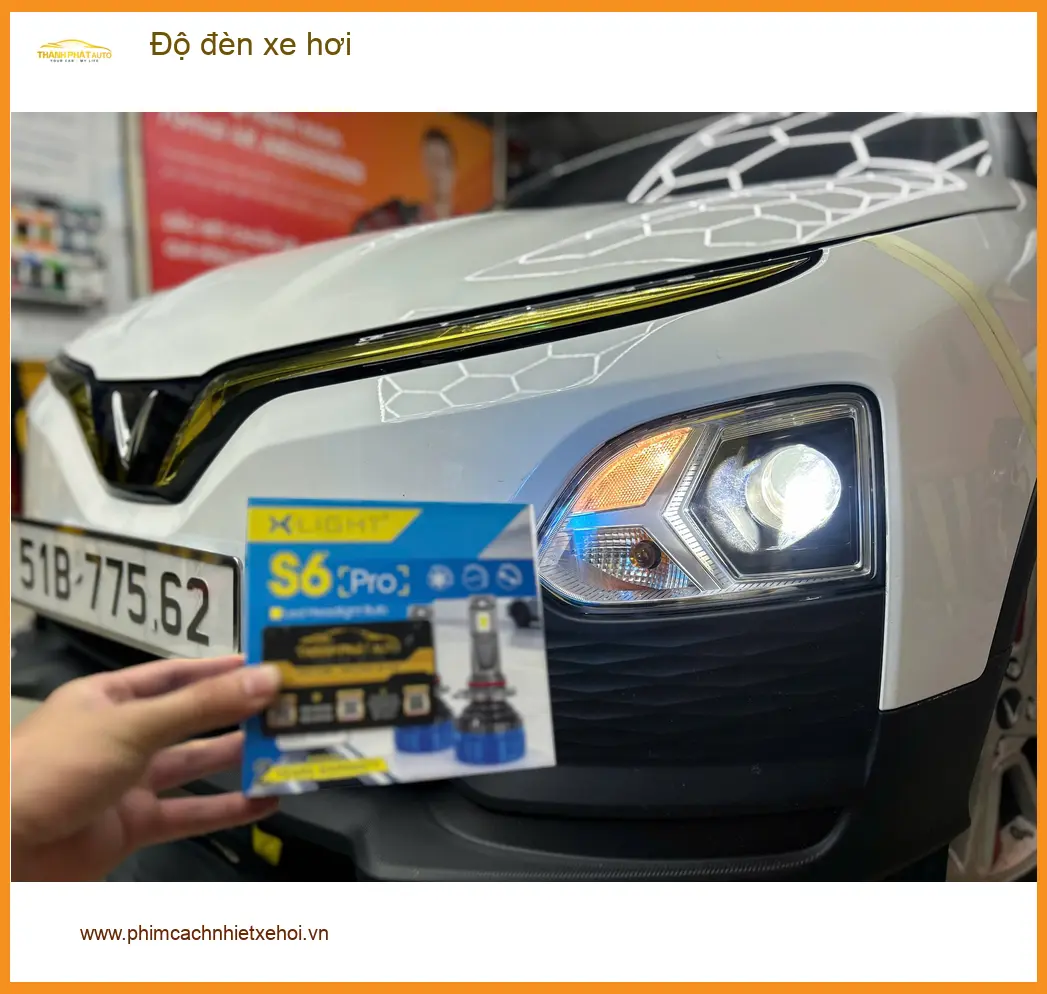 Anh Khang độ đèn xe hơi Hyundai Accent vì đèn zin không đủ sáng tại Hóc Môn