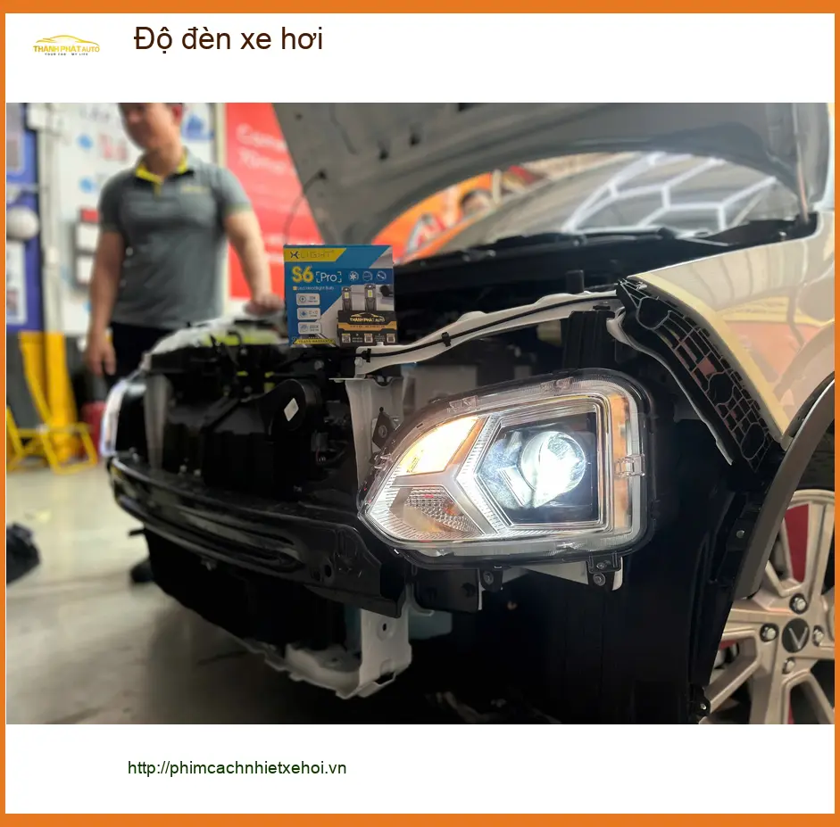Anh Khang độ đèn xe hơi Hyundai Accent vì đèn zin không đủ sáng tại Hóc Môn ảnh thực tế 2