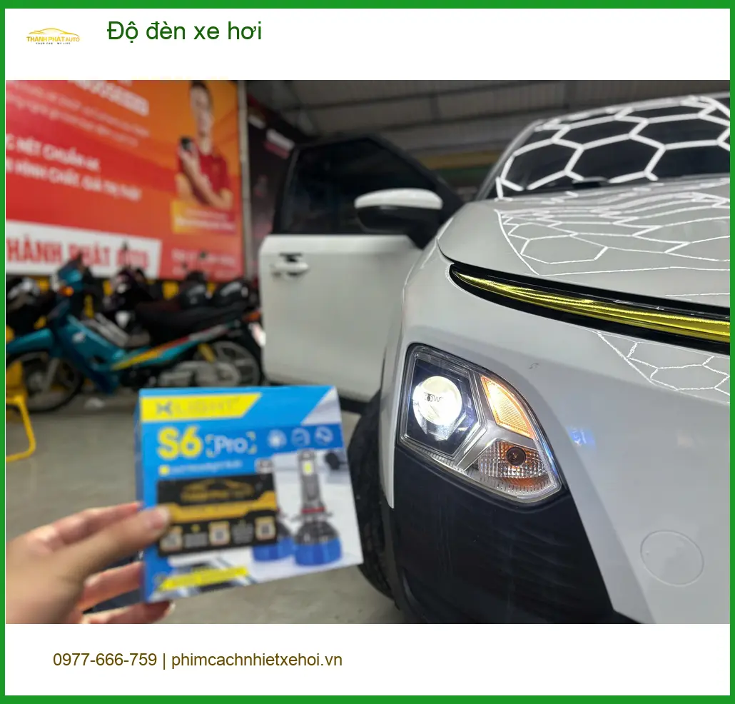 Anh Khang độ đèn xe hơi Hyundai Accent vì đèn zin không đủ sáng tại Hóc Môn ảnh thực tế 3