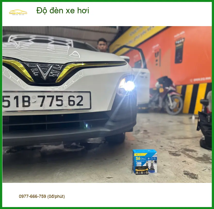 Anh Khang độ đèn xe hơi Hyundai Accent vì đèn zin không đủ sáng tại Hóc Môn ảnh thực tế 5