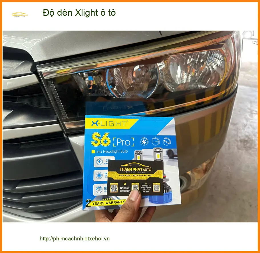 Anh Dũng độ đèn Xlight ô tô cho VinFast Lux A2.0 tại Quận Thủ Đức vì đèn zin yếu