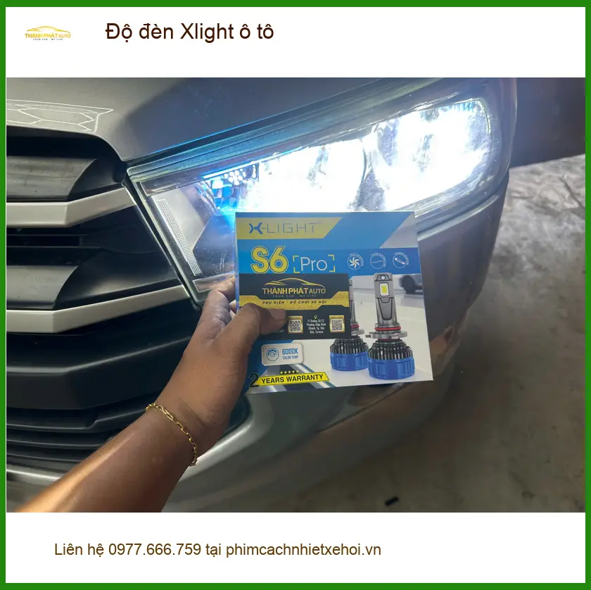 Anh Quang độ đèn Xlight ô tô Honda CRV tại Quận Bình Tân ảnh thực tế 2