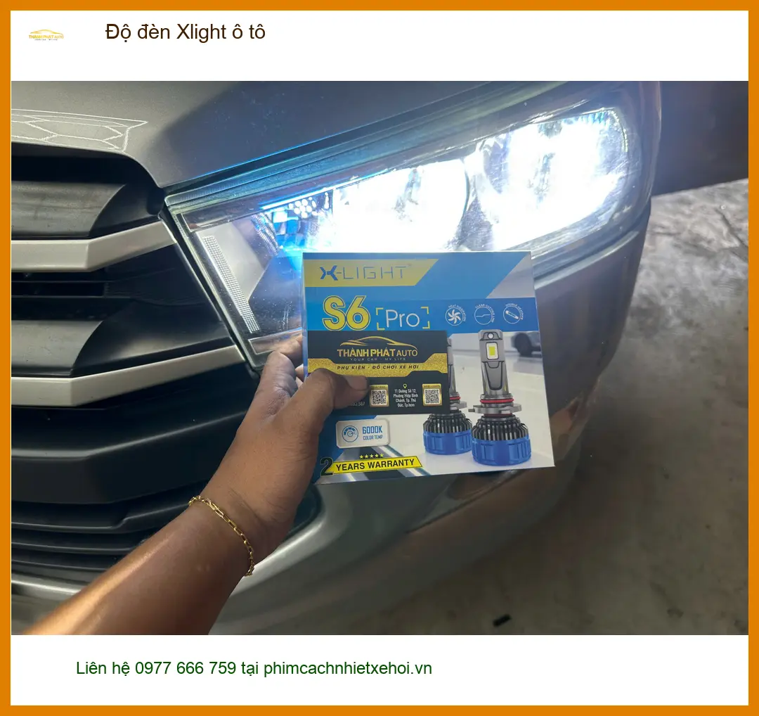 Anh Trọng độ đèn Xlight ô tô cho Hyundai Creta tại Quận 6 vì đèn zin yếu