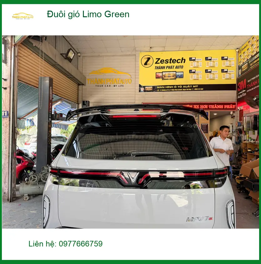 Chú Dũng lắp Đuôi gió Limo Green cho Honda Civic tại Gò Vấp để xe thể thao hơn