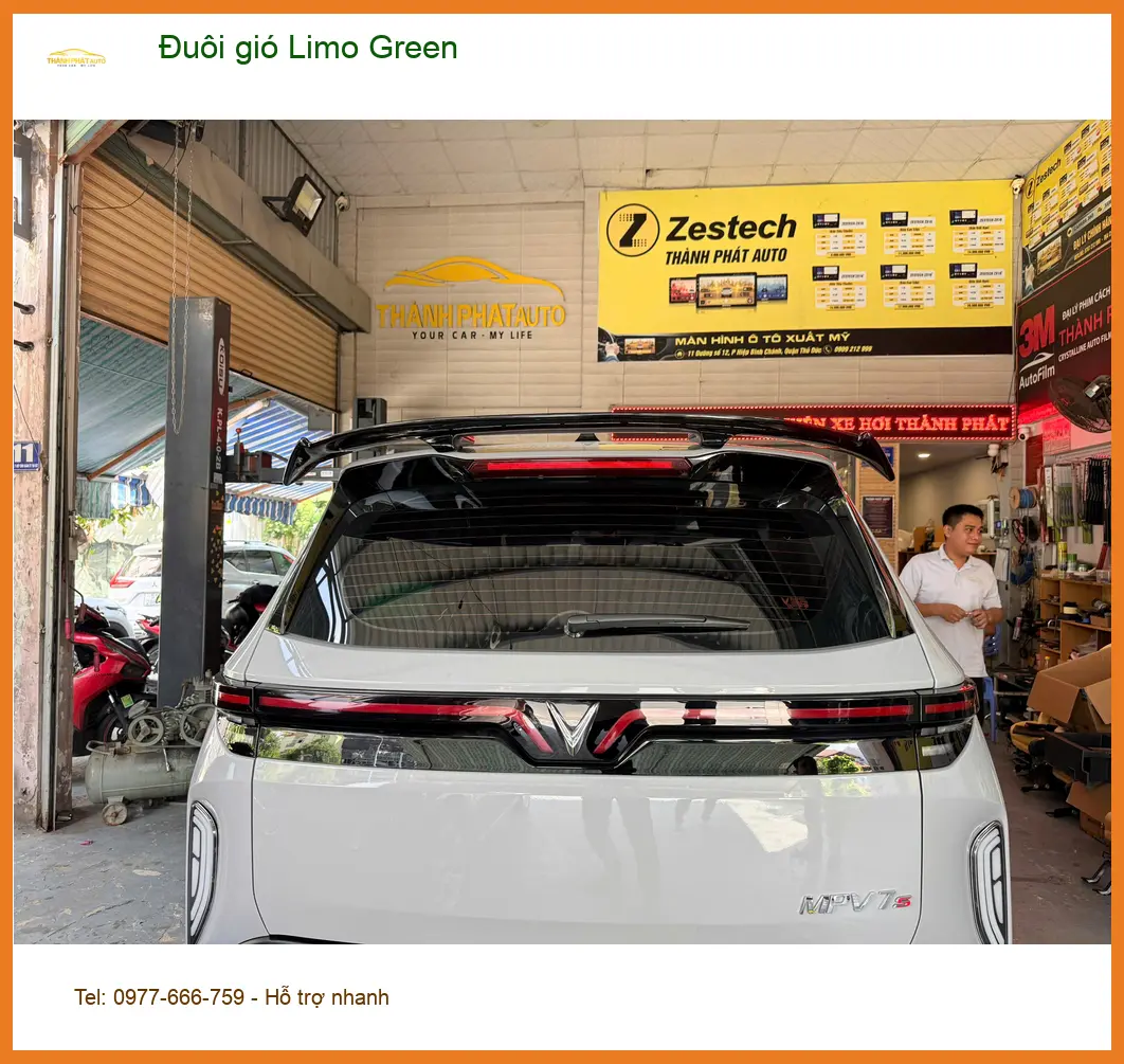Anh Minh Khôi lắp Đuôi gió Limo Green cho Hyundai Accent tại Quận 3 để xe thêm thể thao