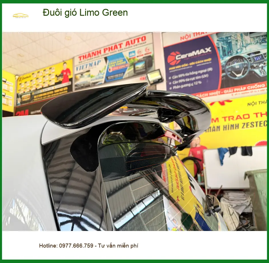 Anh Minh Khôi lắp Đuôi gió Limo Green cho Hyundai Accent tại Quận 3 để xe thêm thể thao ảnh thực tế 2