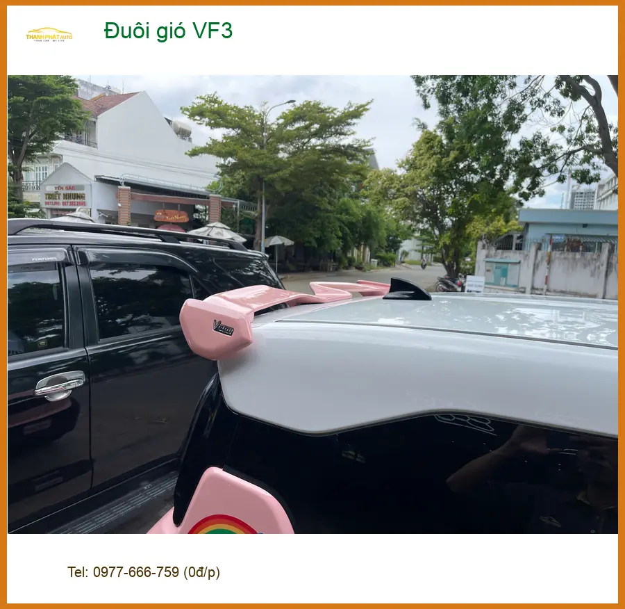 Anh Quang lắp đuôi gió cho VinFast VF3 tại Hóc Môn để tăng vẻ thể thao ảnh thực tế 2