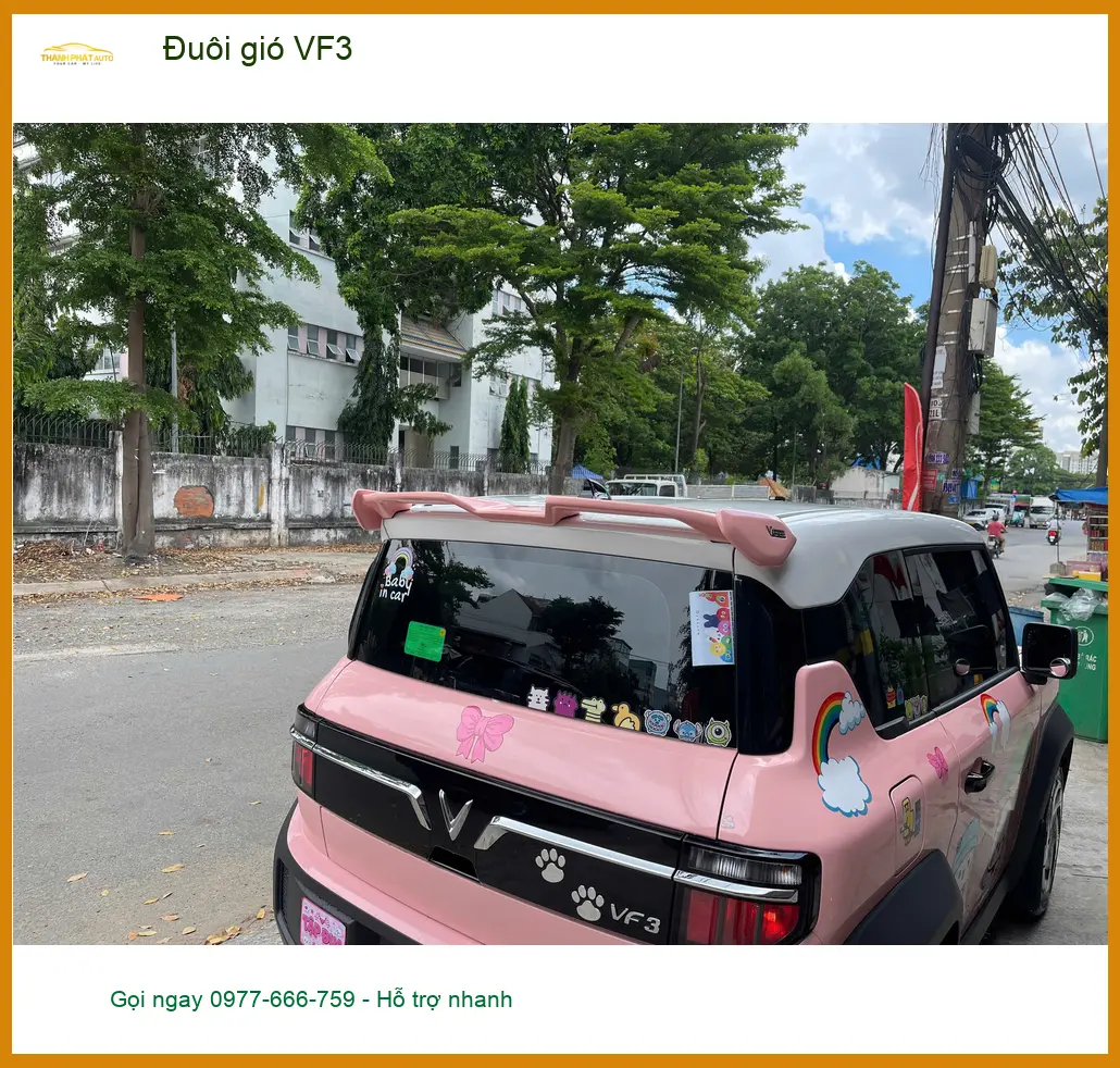Anh Quang lắp đuôi gió cho VinFast VF3 tại Hóc Môn để tăng vẻ thể thao ảnh thực tế 3