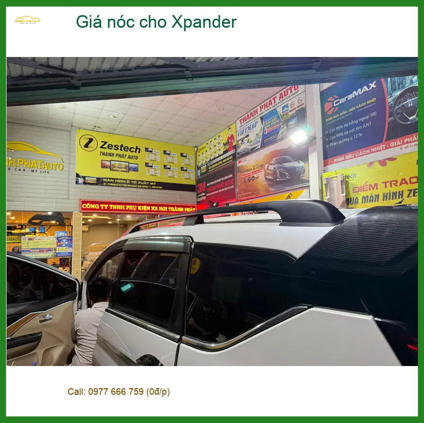 Anh Nhật lắp giá nóc cho Xpander ở Quận 9 để chở đồ đi dã ngoại cuối tuần ảnh thực tế 4