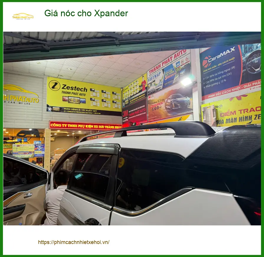 Anh Cường lắp giá nóc cho Mitsubishi Xpander tại Quận 1 để chở đồ du lịch dễ hơn ảnh thực tế 2