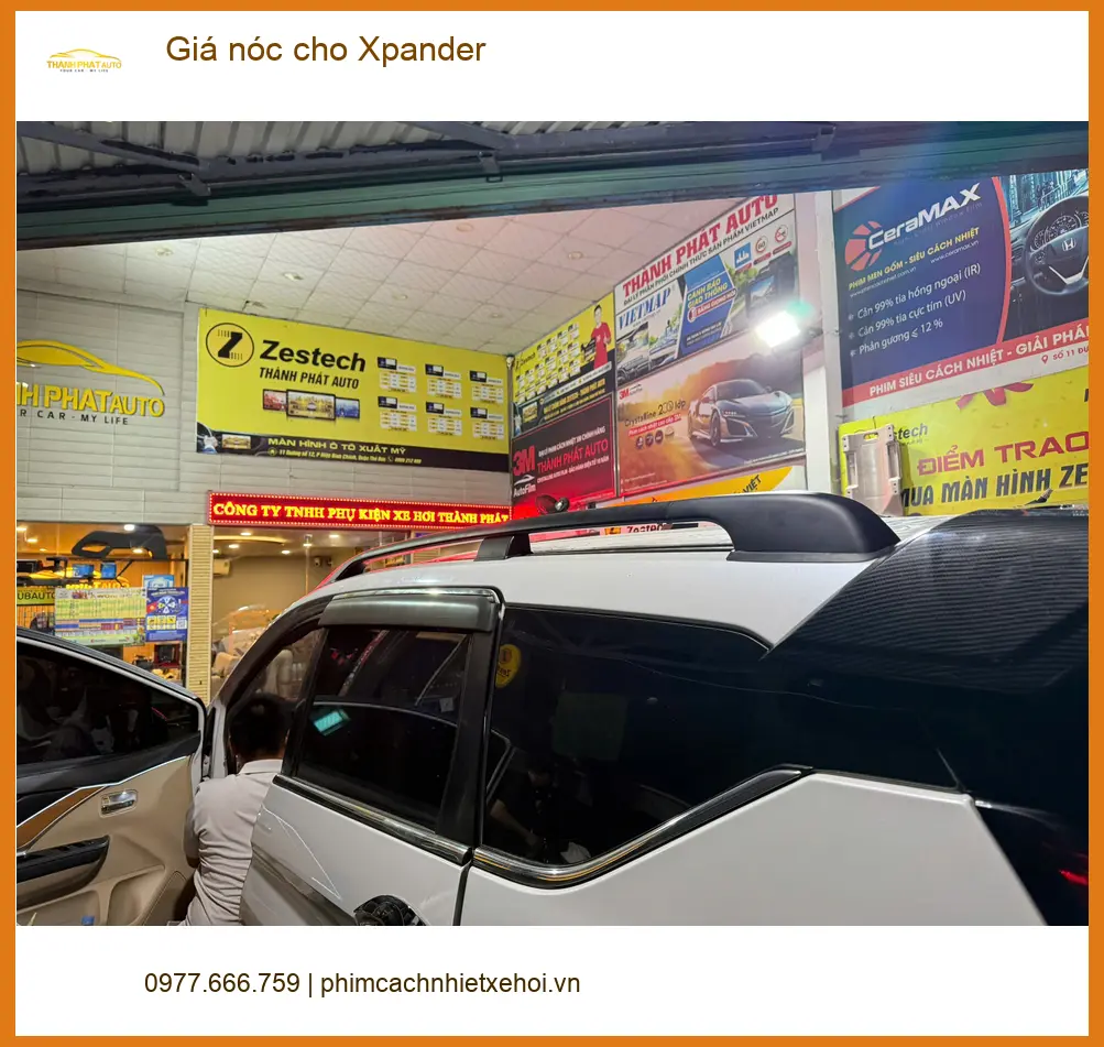 Anh Khải lắp giá nóc cho Mitsubishi Xpander tại Hóc Môn để chở thêm đồ về quê ảnh thực tế 3