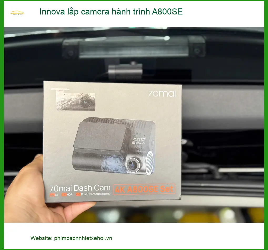 Bác Hùng lắp camera hành trình A800SE Innova tại Quận Bình Thạnh uy tín