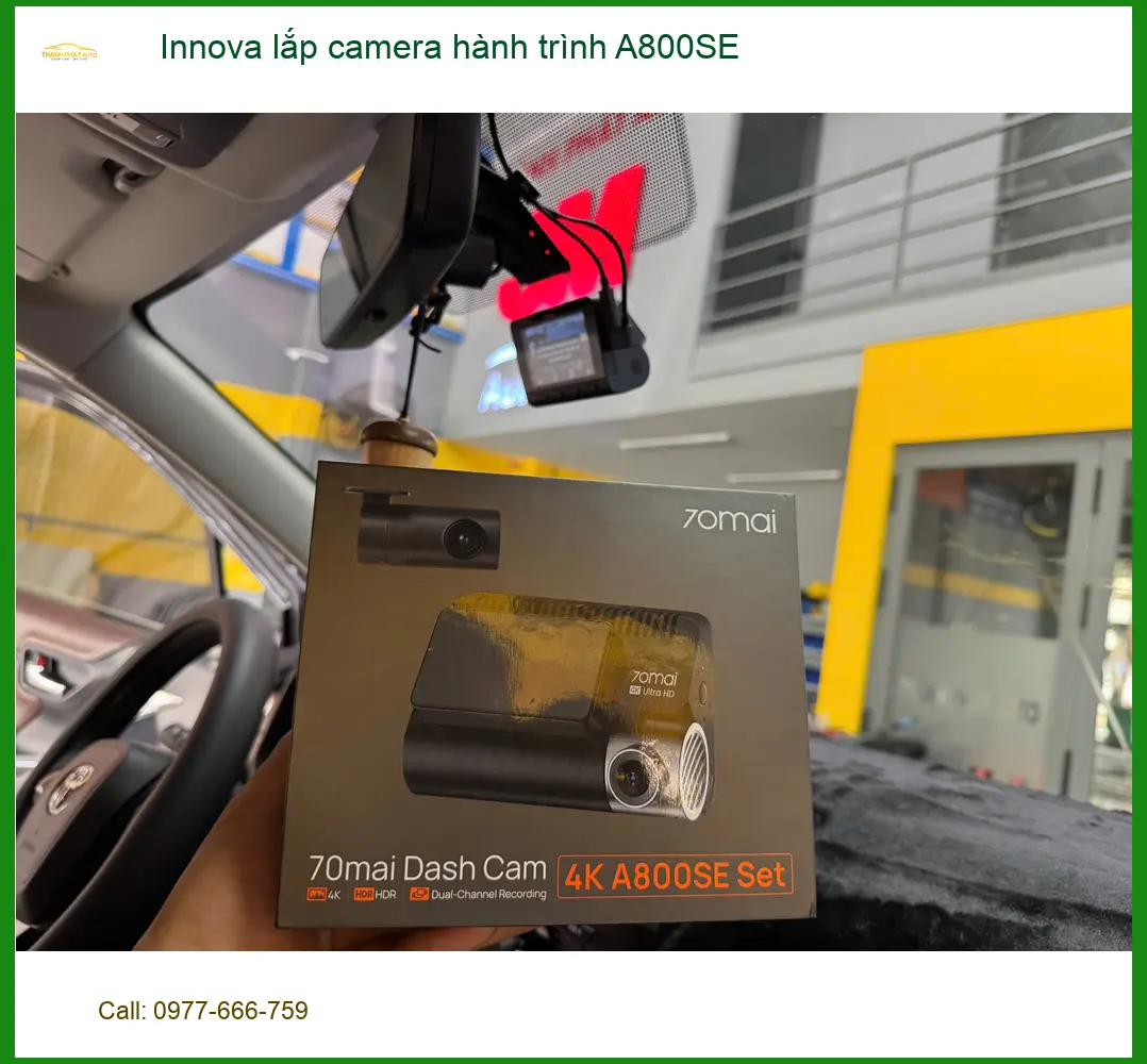 Bác Hùng lắp camera hành trình A800SE Innova tại Quận Bình Thạnh uy tín ảnh thực tế 3